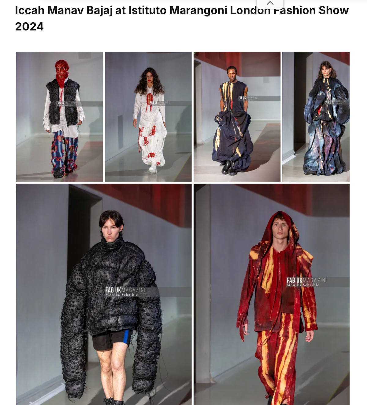 Iccha Bajaj & Istituto Marangoni Graduates Featured in FABUK Magazine