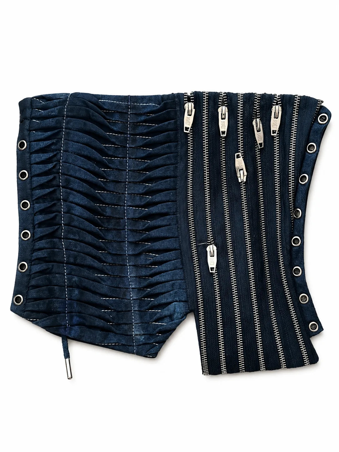 The Barricated Passage Denim Corset
