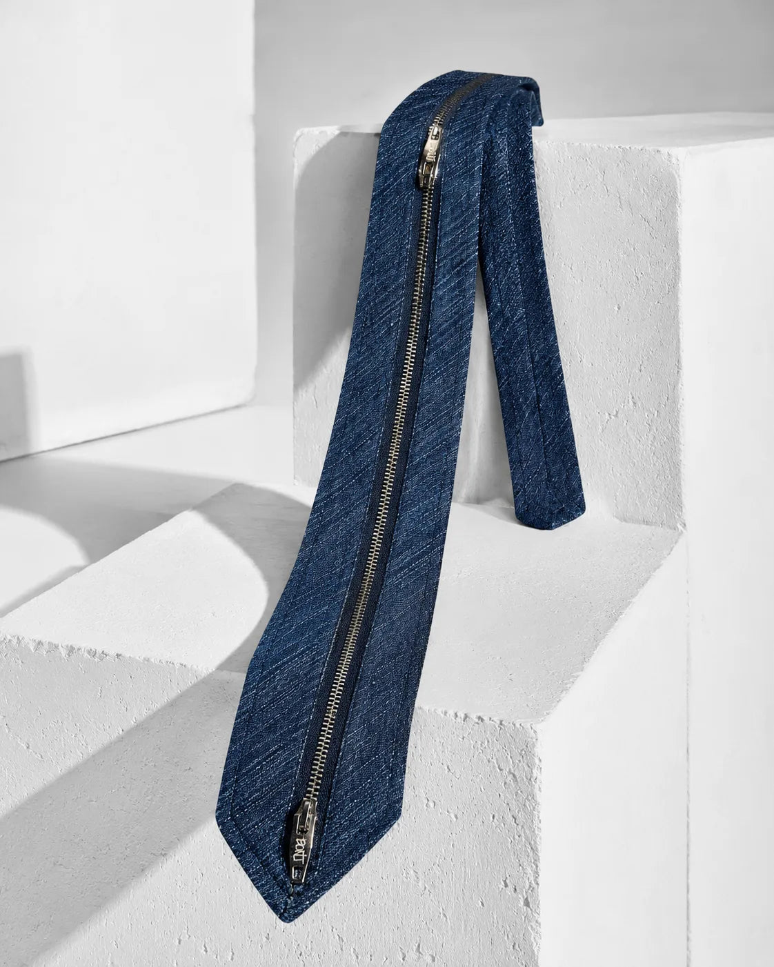 The Zipped Indigo Tie