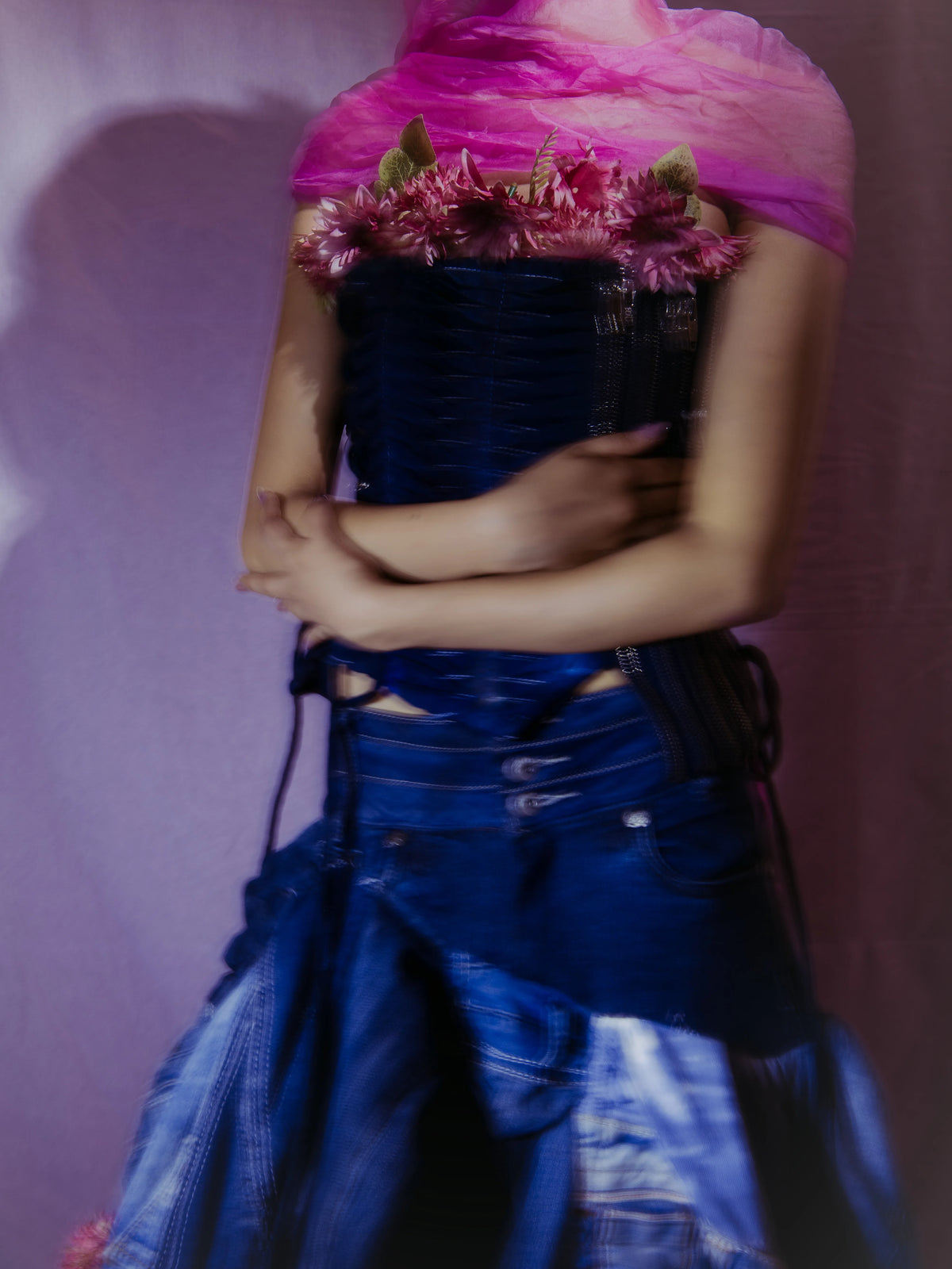 The Barricated Passage Denim Corset