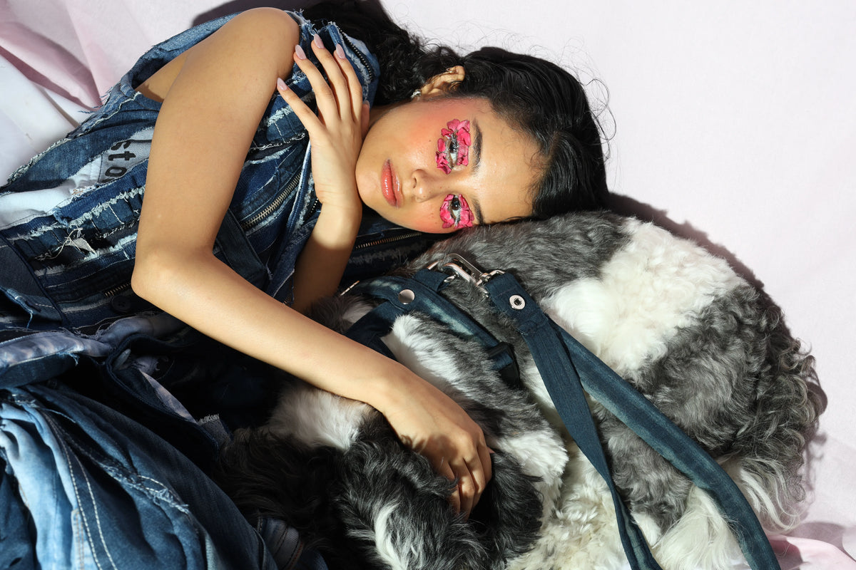 The Shredded Fragments Upcycled Denim Vest
