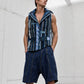 The Shredded Fragments Upcycled Denim Vest