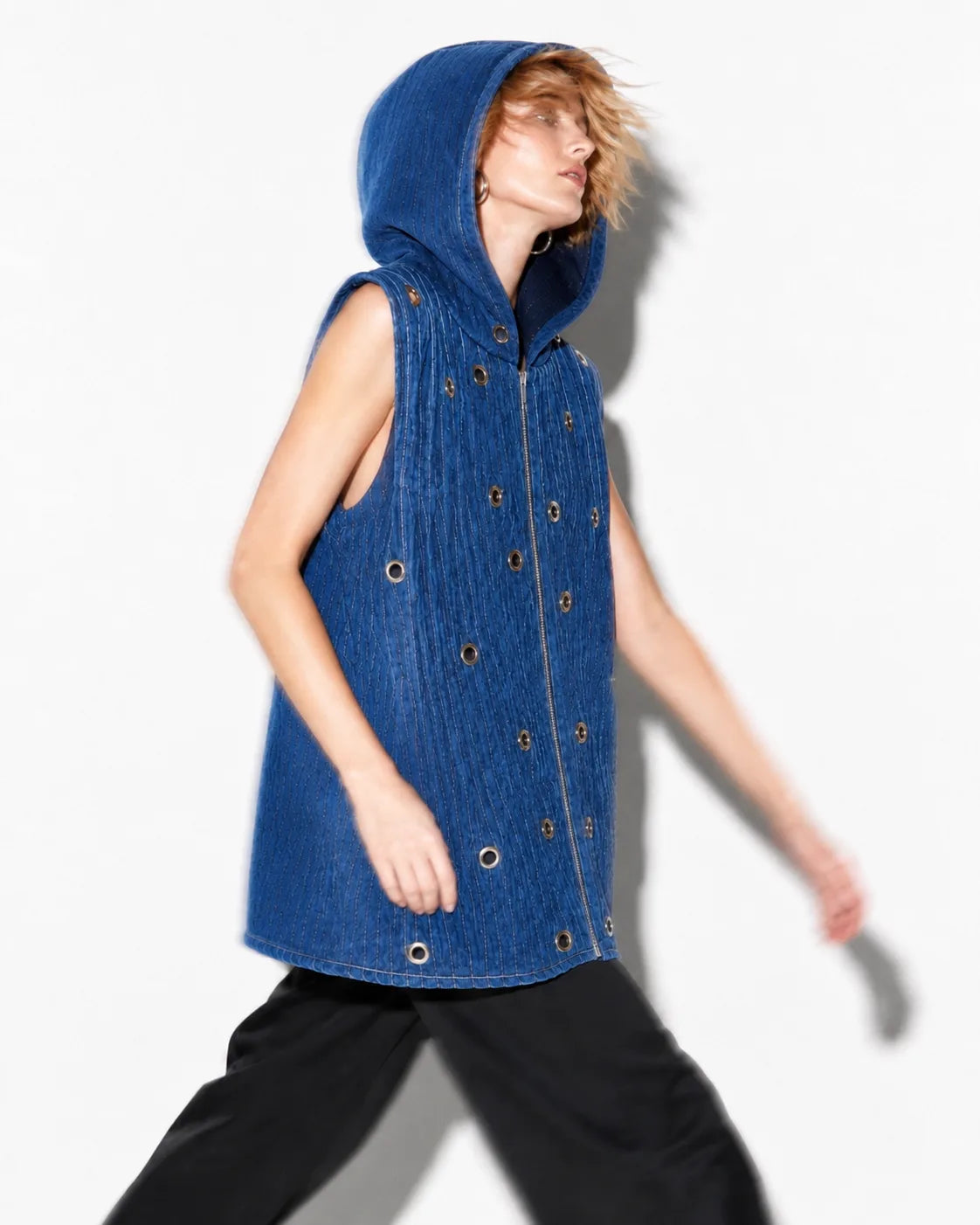 Live in Loops Eyelet Sleeveless Jacket