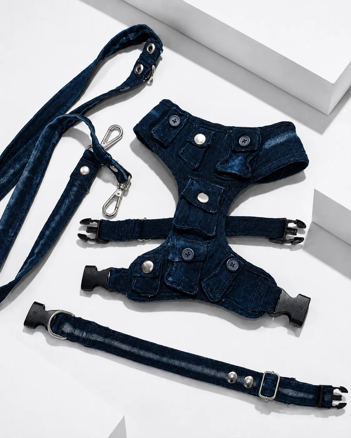The Pockets of Love Harness, Collar and Leash Set