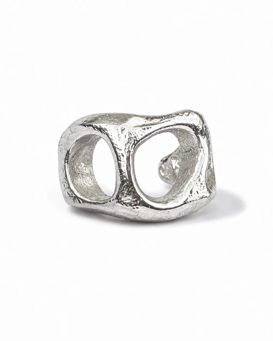 The Eroded Circles Sculptural Unisex Ring