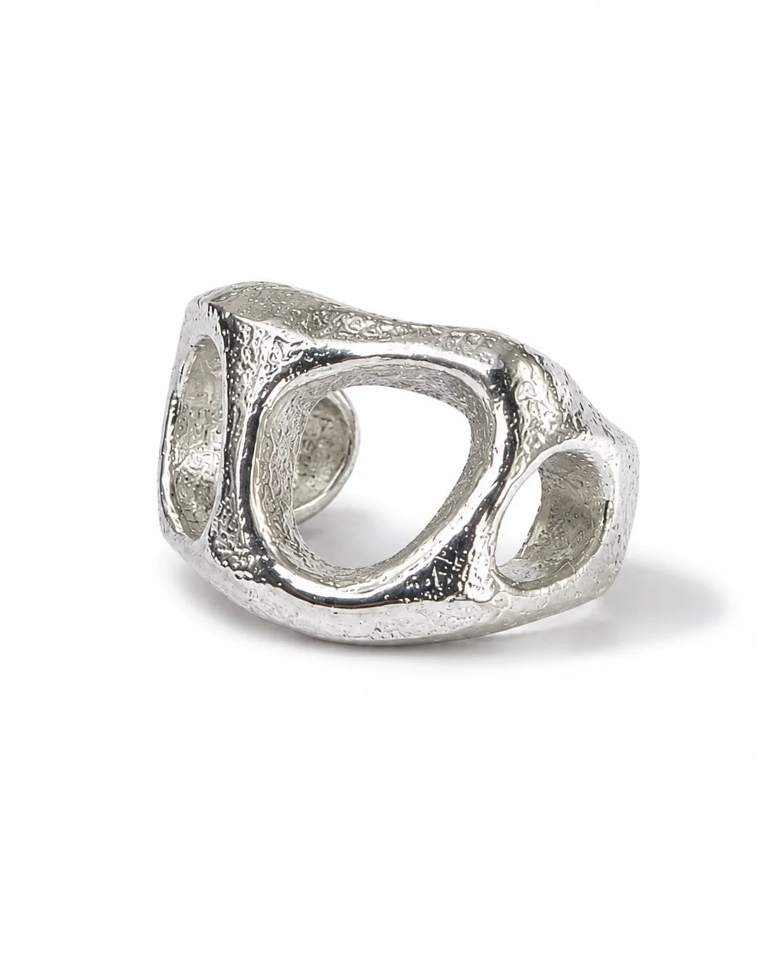 The Eroded Circles Sculptural Unisex Ring