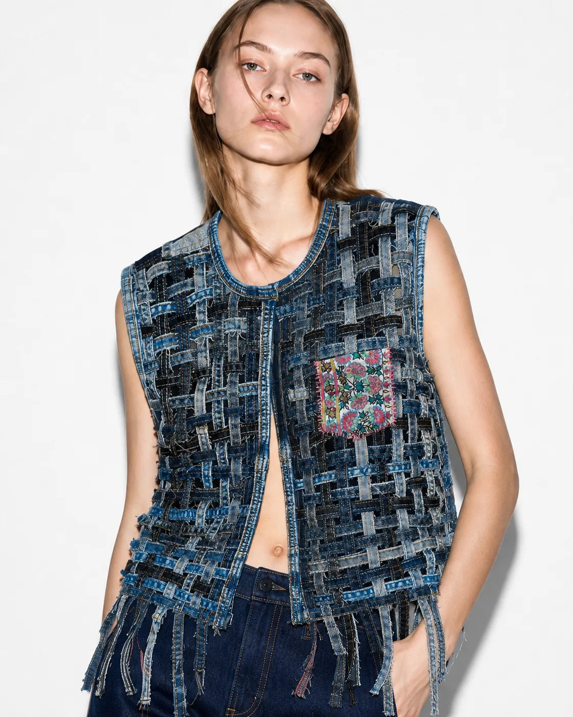 Weaved Love Cropped Jacket