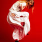 The Ivory Holed Shirt and Skirt Set