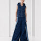 Tangled Paths Pleated Denim Trousers