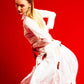 The Ivory Holed Shirt and Skirt Set