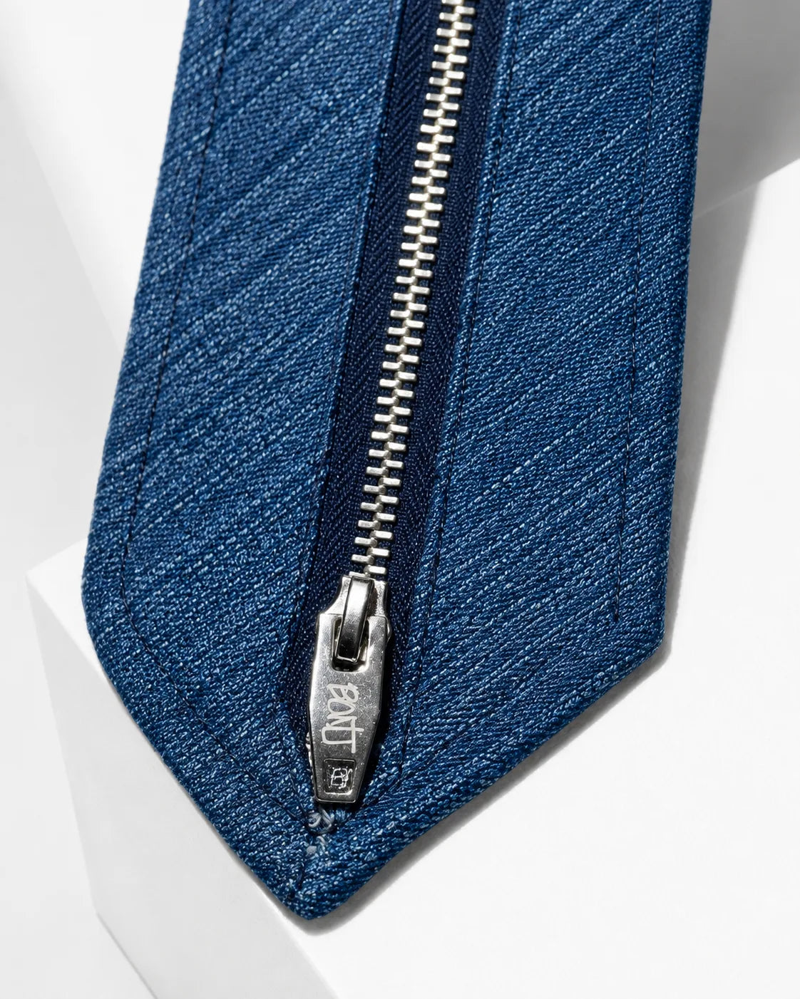 The Zipped Indigo Tie
