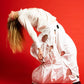 The Ivory Holed Shirt and Skirt Set