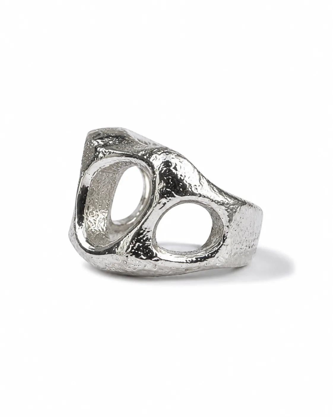 The Eroded Circles Sculptural Unisex Ring