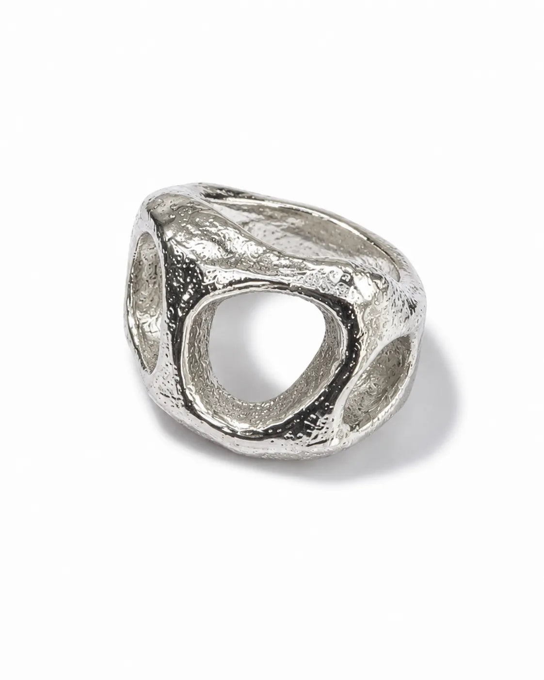 The Eroded Circles Sculptural Unisex Ring