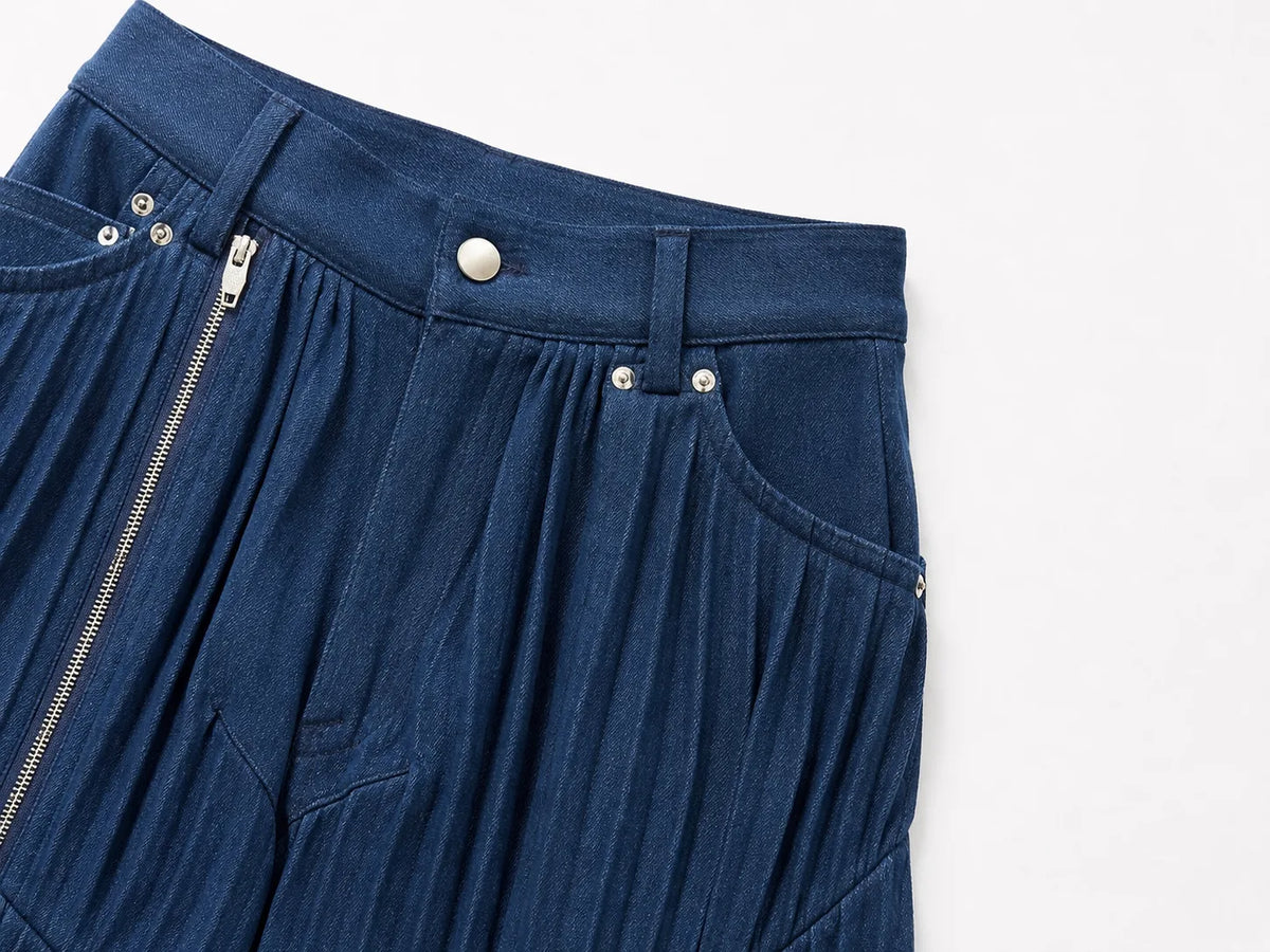Between Pleats Zipped Slit Trouser (Unisex)
