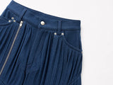 Between Pleats Zipped Slit Trouser (Unisex)