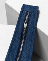 The Zipped Indigo Tie