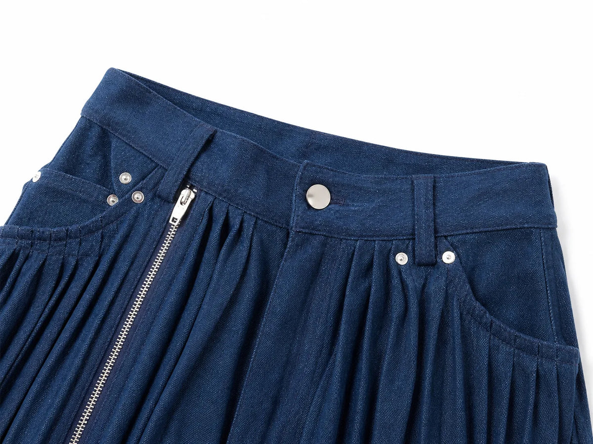 Between Pleats Zipped Slit Trouser (Unisex)