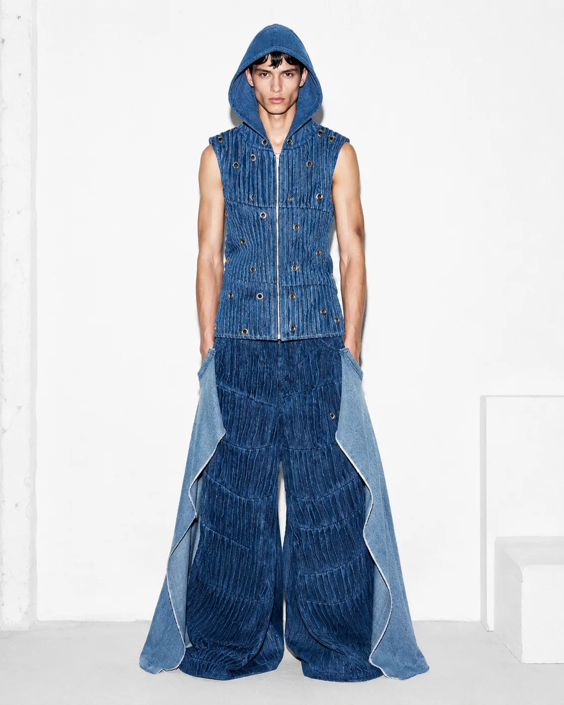 Live in Loops Eyelet Sleeveless Jacket
