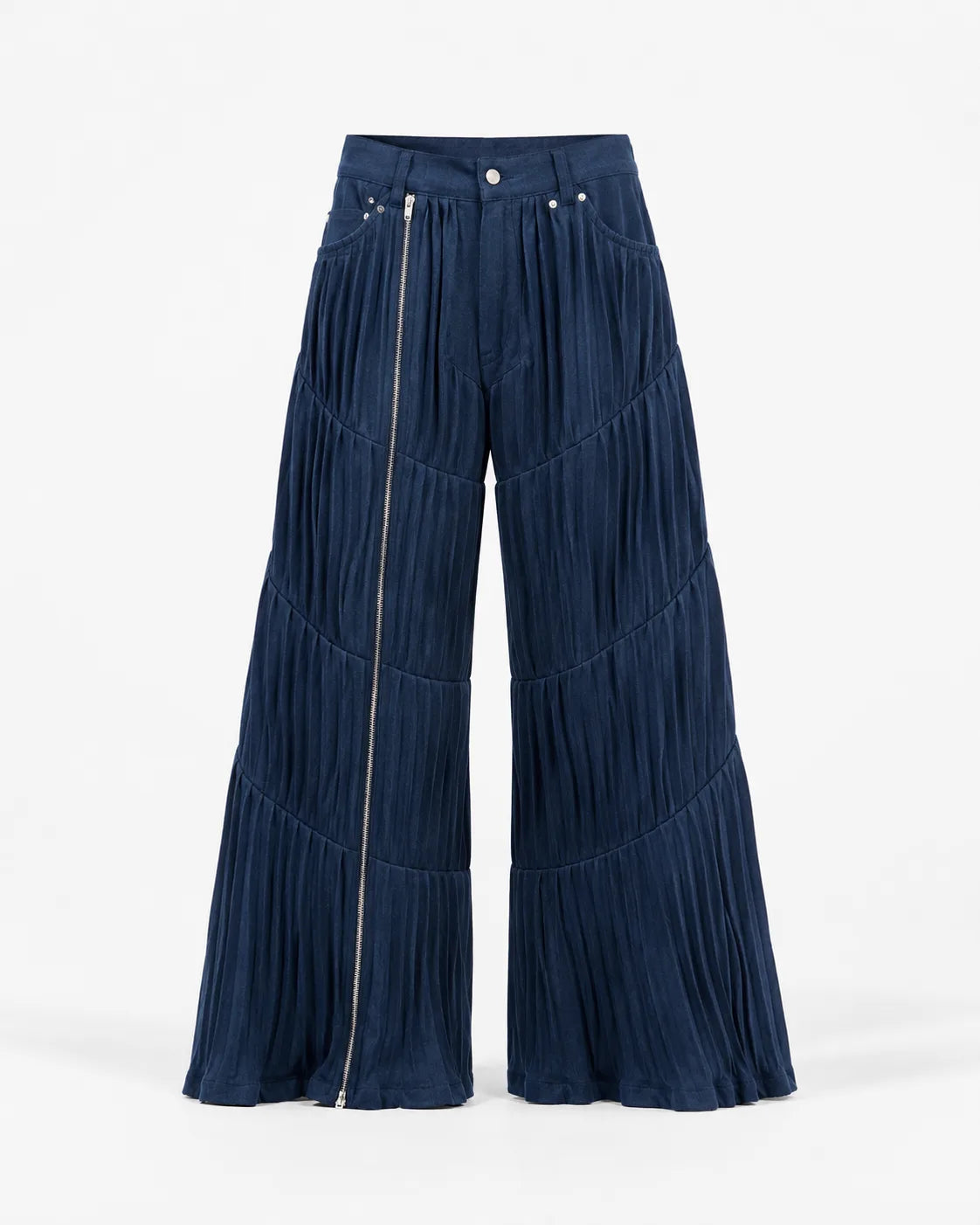 Between Pleats Zipped Slit Trouser (Unisex)