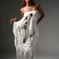 The Ivory Holed Shirt and Skirt Set