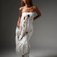 The Ivory Holed Shirt and Skirt Set