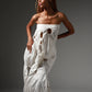 The Ivory Holed Shirt and Skirt Set