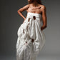The Ivory Holed Shirt and Skirt Set