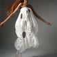 The Ivory Holed Shirt and Skirt Set