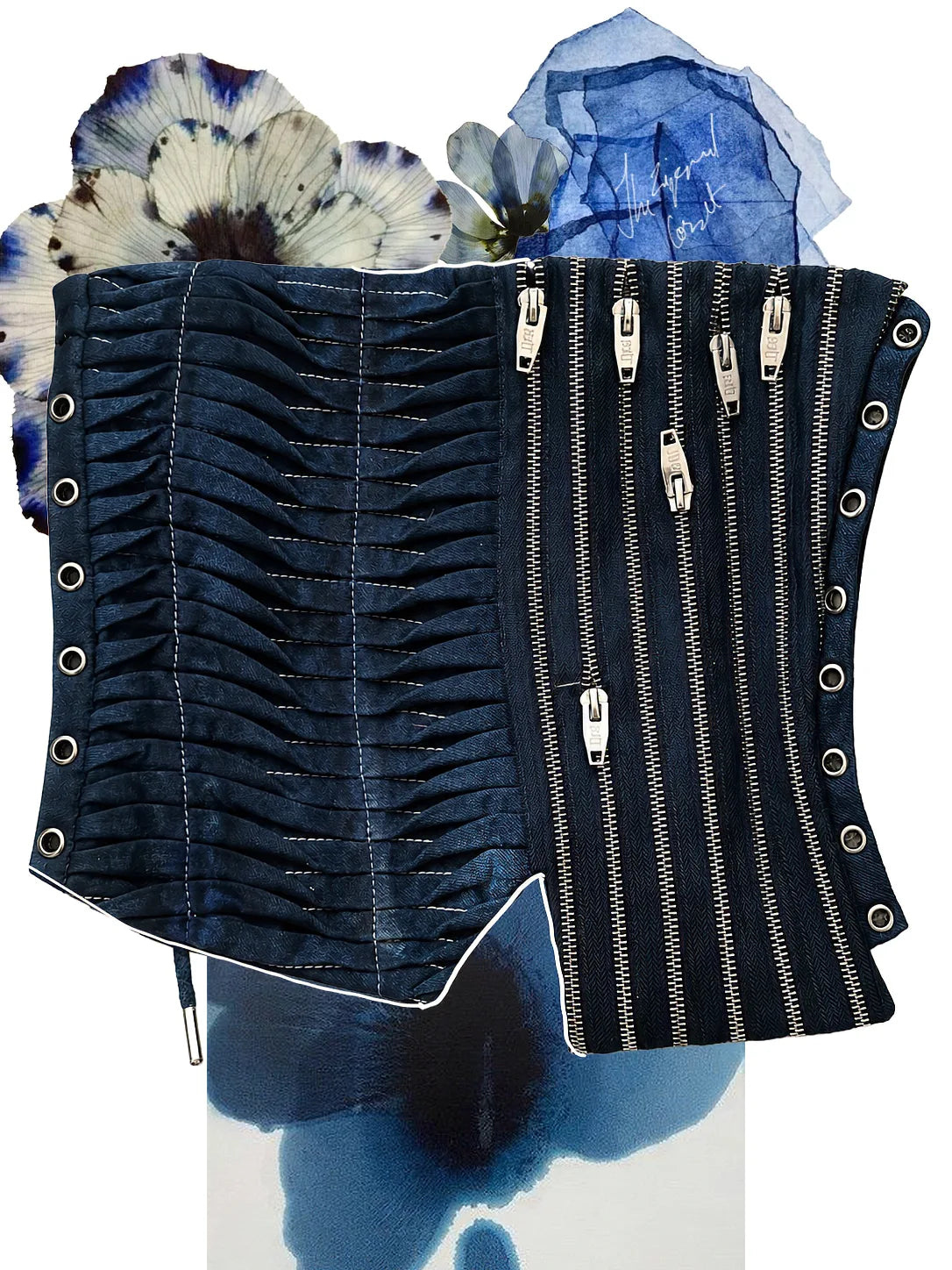 The Barricated Passage Denim Corset