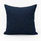 Mended in pink indigo hand patched recycled denim cushion cover