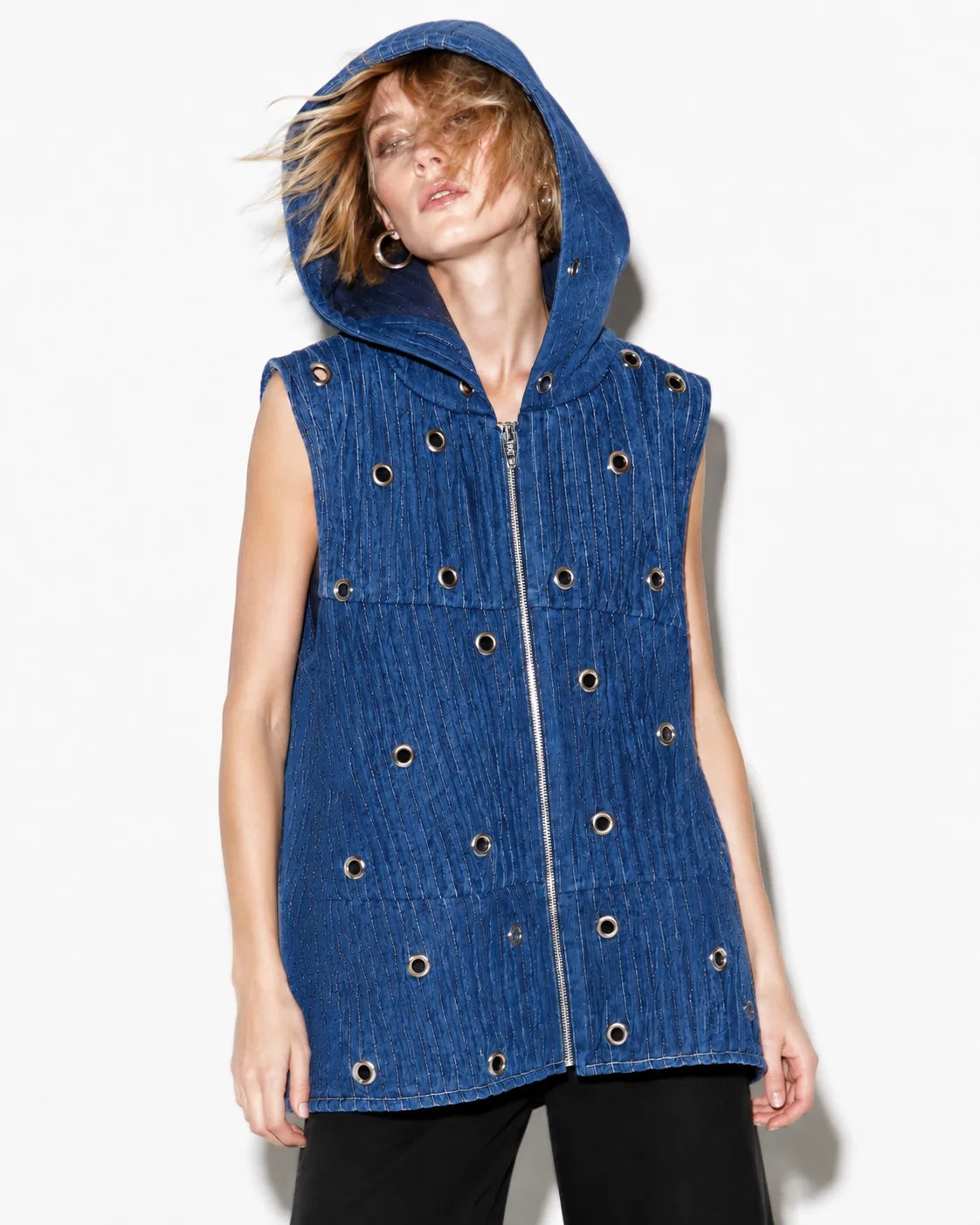 Live in Loops Eyelet Sleeveless Jacket
