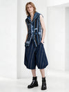 The Shredded Fragments Upcycled Denim Vest