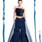 Tangled Paths Pleated Denim Trousers